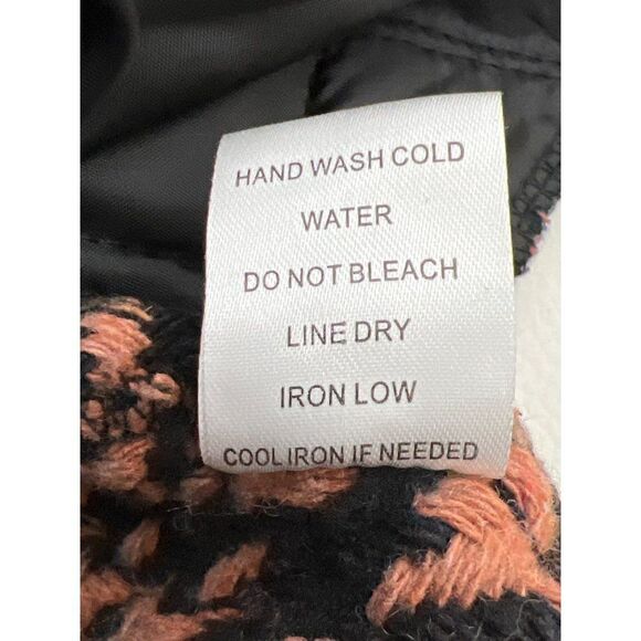 Hyfve Houndstooth Frayed Fringe Shack / Jacket Size S - Picture 12 of 12